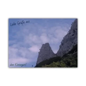 Postkarte: aus dem Klettergurt
