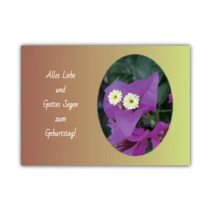 Geburtstagskarte flower smiley, ab 0,59 €
