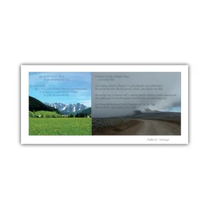 Karte: Psalm 23 in Regionalsprache + Kuvert