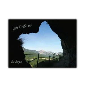 Postkarte: Liebe Grüße aus den Bergen!