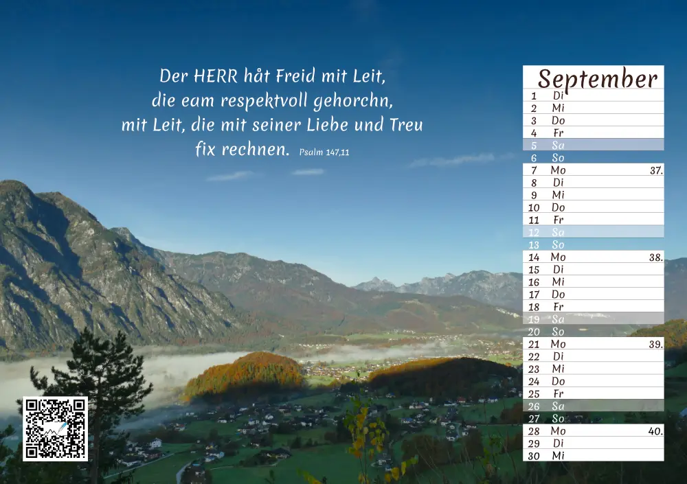Regionaljuwel Kalender