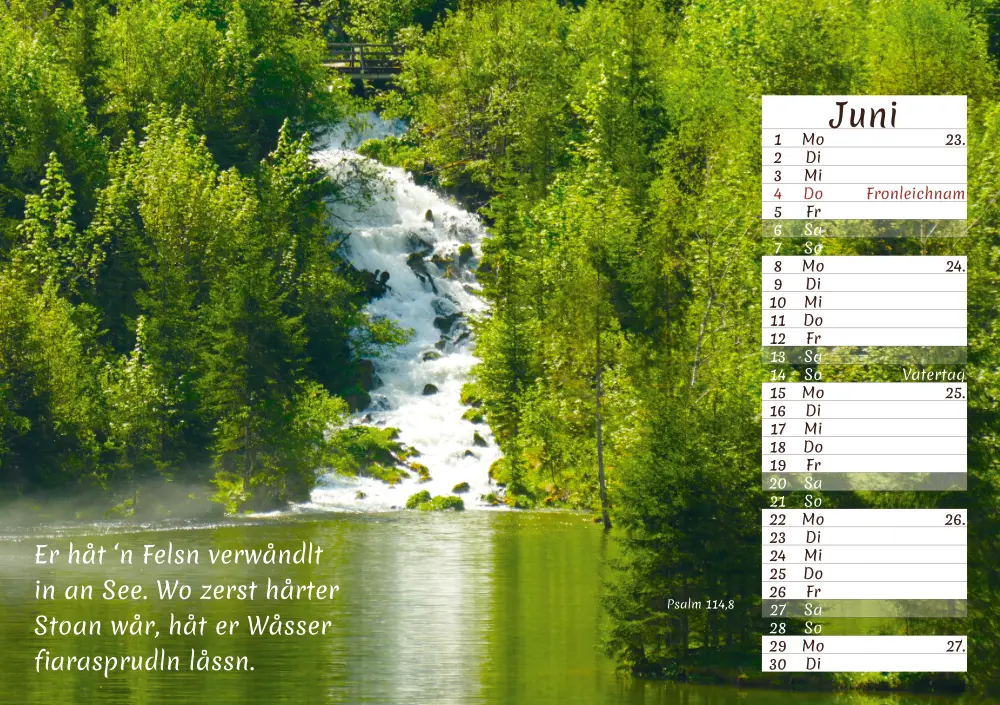 Dialekt Kalender Österreich