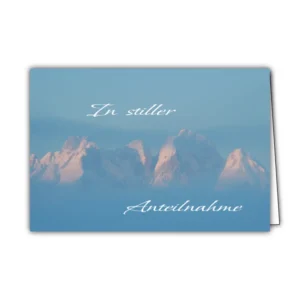 Trauerkarte Gosau - In stiller Anteilnahme, Set